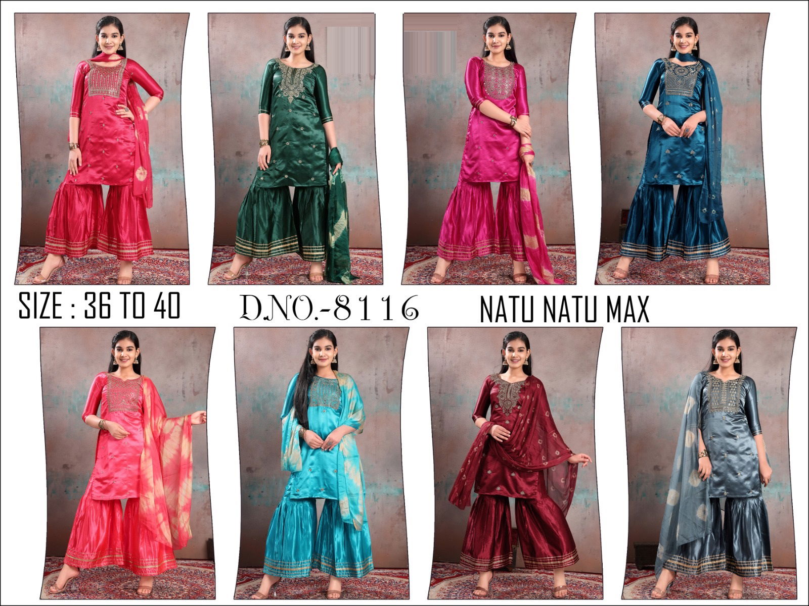 Natu Natu Max 8116 Readymade Suits Girls Wear Catalog